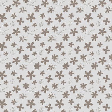 Desen sanat tasarımı. Yapraklı çiçek deseni. Çiçek buketleri. Çiçek kompozisyonları. Çiçek deseni