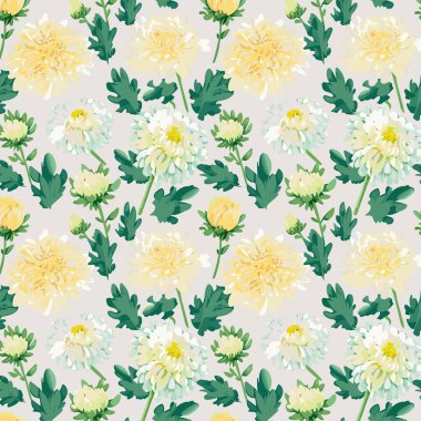 Desen sanat tasarımı. Yapraklı çiçek deseni. Çiçek buketleri. Çiçek kompozisyonları. Çiçek deseni