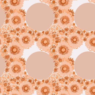 Yapraklı çiçek deseni. Çiçek buketleri çiçek kompozisyonları. Çiçek deseni