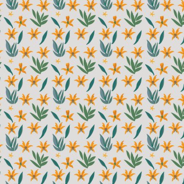 Yapraklı çiçek deseni. Çiçek buketleri çiçek kompozisyonları. Çiçek deseni