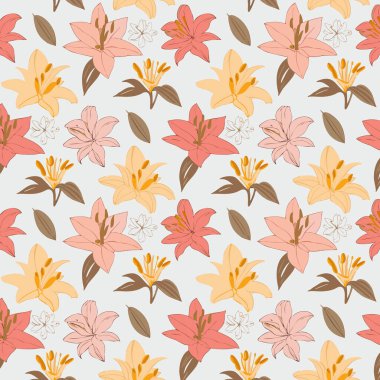 Yapraklı çiçek deseni. Çiçek buketleri çiçek kompozisyonları. Çiçek deseni