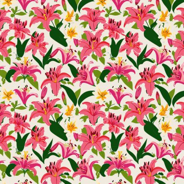 Yapraklı çiçek deseni. Çiçek buketleri çiçek kompozisyonları. Çiçek deseni