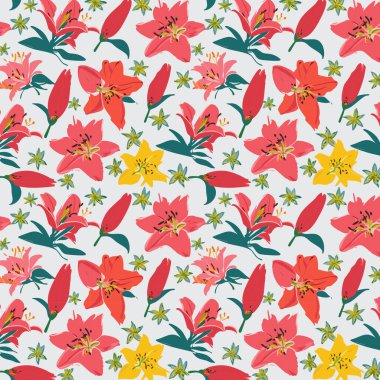 Yapraklı çiçek deseni. Çiçek buketleri çiçek kompozisyonları. Çiçek deseni