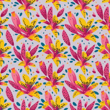 Yapraklı çiçek deseni. Çiçek buketleri çiçek kompozisyonları. Çiçek deseni