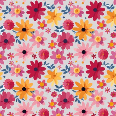 Yapraklı çiçek deseni. Çiçek buketleri çiçek kompozisyonları. Çiçek deseni