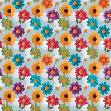 Yapraklı çiçek deseni. Çiçek buketleri çiçek kompozisyonları. Çiçek deseni