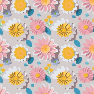 Yapraklı çiçek deseni. Çiçek buketleri çiçek kompozisyonları. Çiçek deseni