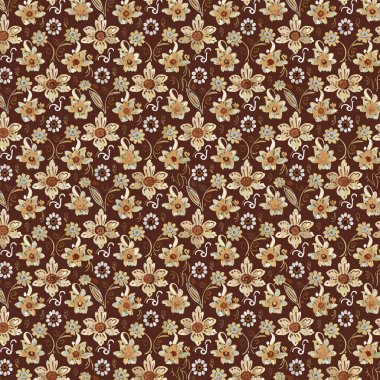 Desen sanat tasarımı. Yapraklı çiçek deseni. Çiçek buketleri. Çiçek kompozisyonları. Çiçek deseni