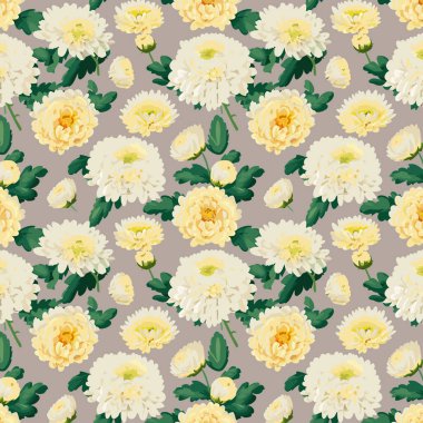 Yapraklı çiçek deseni. Çiçek buketleri çiçek kompozisyonları. Çiçek deseni