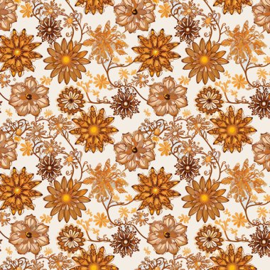 Desen sanat tasarımı. Yapraklı çiçek deseni. Çiçek buketleri. Çiçek kompozisyonları. Çiçek deseni