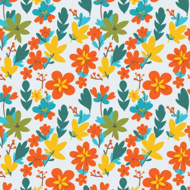 Desen sanat tasarımı. Yapraklı çiçek deseni. Çiçek buketleri. Çiçek kompozisyonları. Çiçek deseni