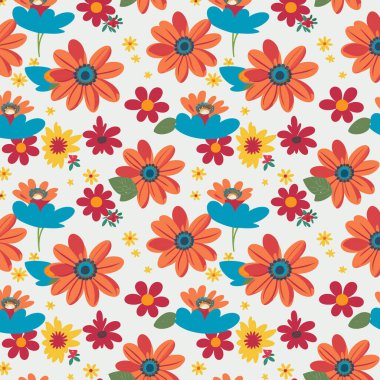 Desen sanat tasarımı. Yapraklı çiçek deseni. Çiçek buketleri. Çiçek kompozisyonları. Çiçek deseni