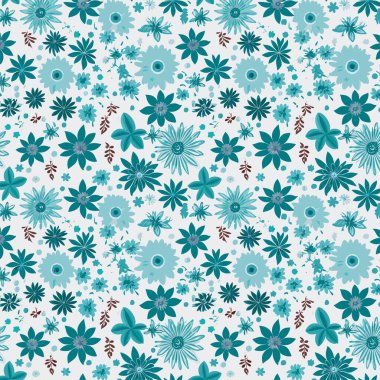 Desen sanat tasarımı. Yapraklı çiçek deseni. Çiçek buketleri. Çiçek kompozisyonları. Çiçek deseni