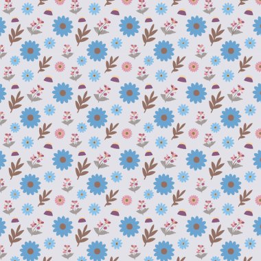 Desen sanat tasarımı. Yapraklı çiçek deseni. Çiçek buketleri. Çiçek kompozisyonları. Çiçek deseni