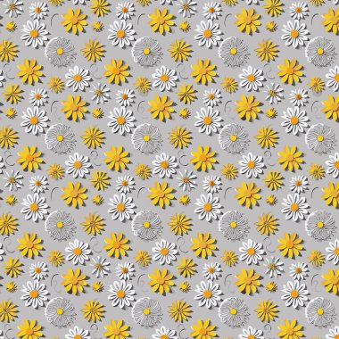 Yapraklı çiçek deseni. Çiçek buketleri çiçek kompozisyonları. Çiçek deseni