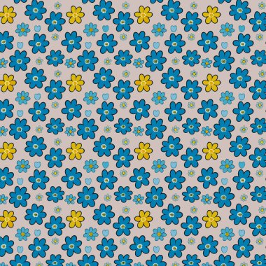 Desen sanat tasarımı. Yapraklı çiçek deseni. Çiçek buketleri. Çiçek kompozisyonları. Çiçek deseni