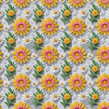 Yapraklı çiçek deseni. Çiçek buketleri çiçek kompozisyonları. Çiçek deseni