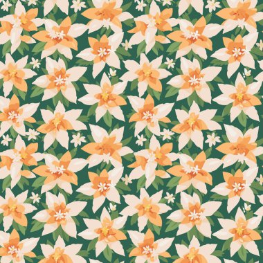 Yapraklı çiçek deseni. Çiçek buketleri çiçek kompozisyonları. Çiçek deseni