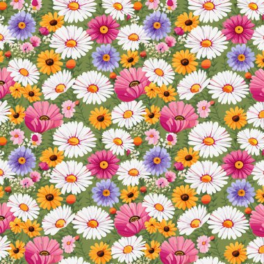 Yapraklı çiçek deseni. Çiçek buketleri çiçek kompozisyonları. Çiçek deseni