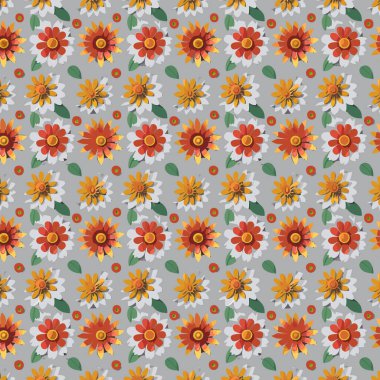 Yapraklı çiçek deseni. Çiçek buketleri çiçek kompozisyonları. Çiçek deseni