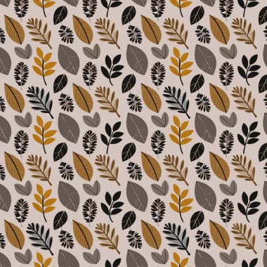 Desen sanat tasarımı. Yapraklı çiçek deseni. Çiçek buketleri. Çiçek kompozisyonları. Çiçek deseni