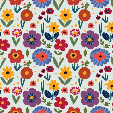 Yapraklı çiçek deseni. Çiçek buketleri çiçek kompozisyonları. Çiçek deseni