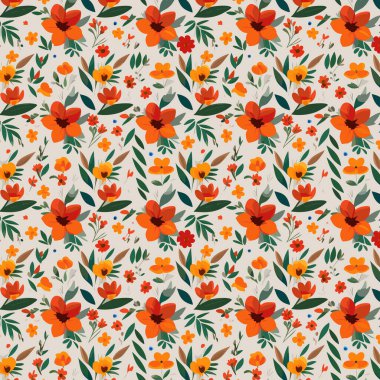 Yapraklı çiçek deseni. Çiçek buketleri çiçek kompozisyonları. Çiçek deseni