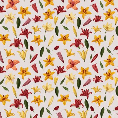 Yapraklı çiçek deseni. Çiçek buketleri çiçek kompozisyonları. Çiçek deseni