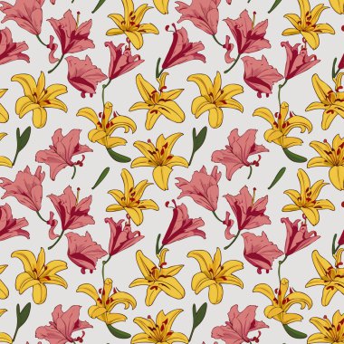 Yapraklı çiçek deseni. Çiçek buketleri çiçek kompozisyonları. Çiçek deseni