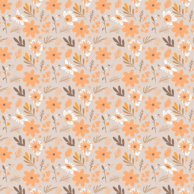 Desen sanat tasarımı. Yapraklı çiçek deseni. Çiçek buketleri. Çiçek kompozisyonları. Çiçek deseni