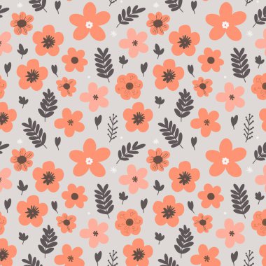 Desen sanat tasarımı. Yapraklı çiçek deseni. Çiçek buketleri. Çiçek kompozisyonları. Çiçek deseni