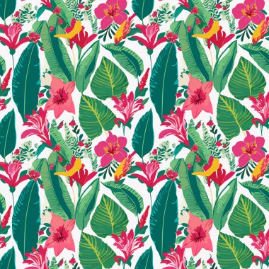 Desen sanat tasarımı. Yapraklı çiçek deseni. Çiçek buketleri. Çiçek kompozisyonları. Çiçek deseni