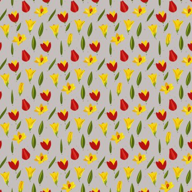 Yapraklı çiçek deseni. Çiçek buketleri çiçek kompozisyonları. Çiçek deseni