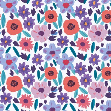 Desen sanat tasarımı. Yapraklı çiçek deseni. Çiçek buketleri. Çiçek kompozisyonları. Çiçek deseni