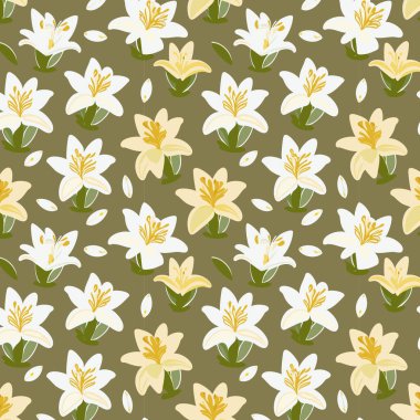 Yapraklı çiçek deseni. Çiçek buketleri çiçek kompozisyonları. Çiçek deseni