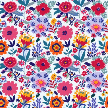 Desen sanat tasarımı. Yapraklı çiçek deseni. Çiçek buketleri. Çiçek kompozisyonları. Çiçek deseni