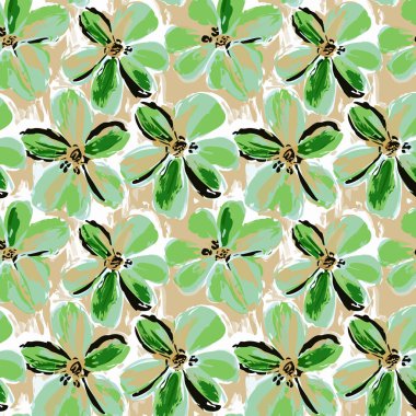 Desen sanat tasarımı. Yapraklı çiçek deseni. Çiçek buketleri. Çiçek kompozisyonları. Çiçek deseni