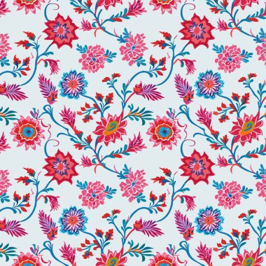 Desen sanat tasarımı. Yapraklı çiçek deseni. Çiçek buketleri. Çiçek kompozisyonları. Çiçek deseni