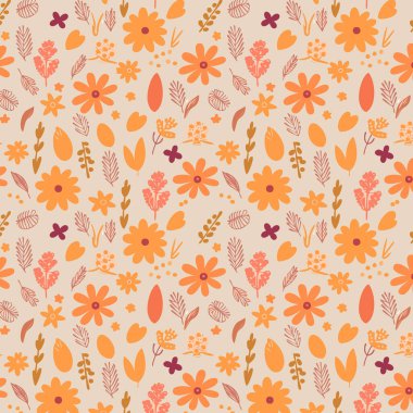 Yapraklı çiçek deseni. Çiçek buketleri çiçek kompozisyonları. Çiçek deseni