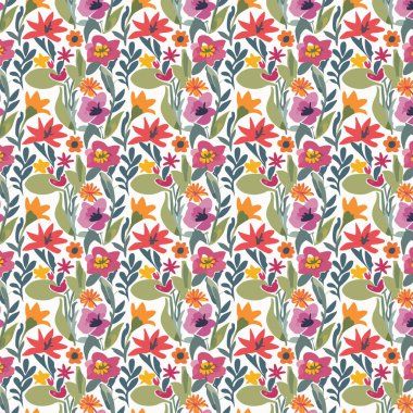 Desen sanat tasarımı. Yapraklı çiçek deseni. Çiçek buketleri. Çiçek kompozisyonları. Çiçek deseni