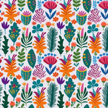 Desen sanat tasarımı. Yapraklı çiçek deseni. Çiçek buketleri. Çiçek kompozisyonları. Çiçek deseni