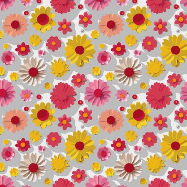 Yapraklı çiçek deseni. Çiçek buketleri çiçek kompozisyonları. Çiçek deseni