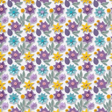 Yapraklı çiçek deseni. Çiçek buketleri çiçek kompozisyonları. Çiçek deseni