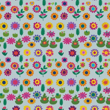 Yapraklı çiçek deseni. Çiçek buketleri çiçek kompozisyonları. Çiçek deseni