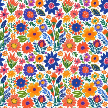 Yapraklı çiçek deseni. Çiçek buketleri çiçek kompozisyonları. Çiçek deseni