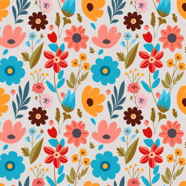 Yapraklı çiçek deseni. Çiçek buketleri çiçek kompozisyonları. Çiçek deseni