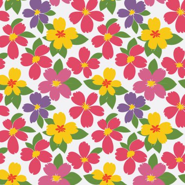 Yapraklı çiçek deseni. Çiçek buketleri çiçek kompozisyonları. Çiçek deseni