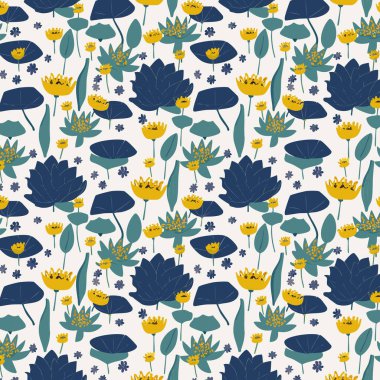 Desen sanat tasarımı. Yapraklı çiçek deseni. Çiçek buketleri. Çiçek kompozisyonları. Çiçek deseni