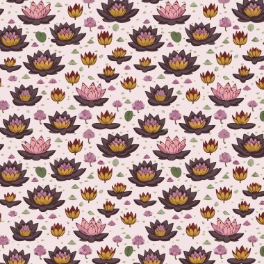 Desen sanat tasarımı. Yapraklı çiçek deseni. Çiçek buketleri. Çiçek kompozisyonları. Çiçek deseni