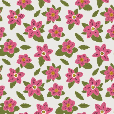 Yapraklı çiçek deseni. Çiçek buketleri çiçek kompozisyonları. Çiçek deseni